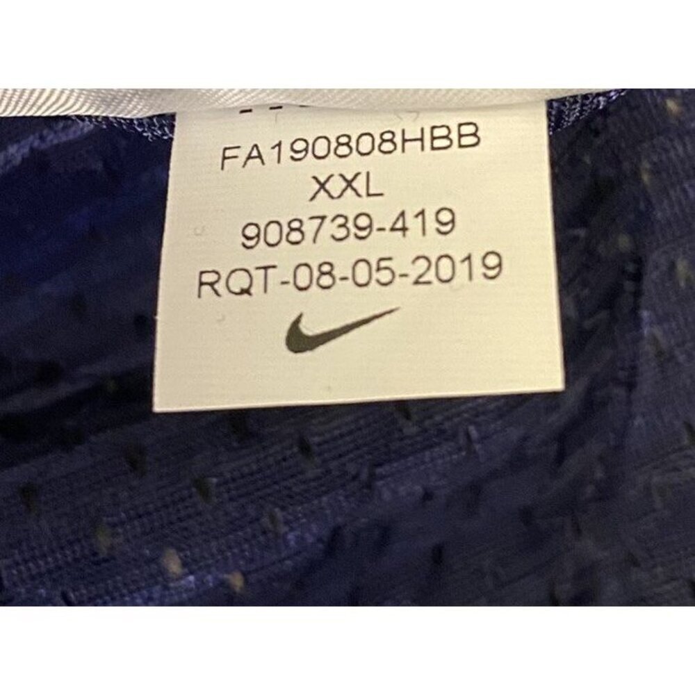 Nike Football Practice Jersey Blue 908739 - 419 Boy’s Size 2XL - XXL - NWT $50 - Picture 2 of 12